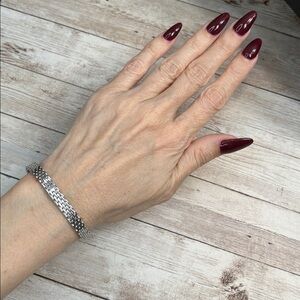 Monet Silver Chain Bracelet